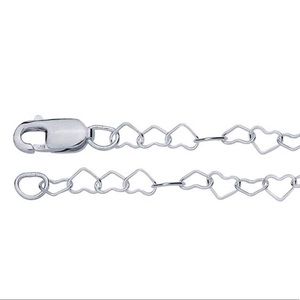 Sterling Silver “Heart Links” Chain